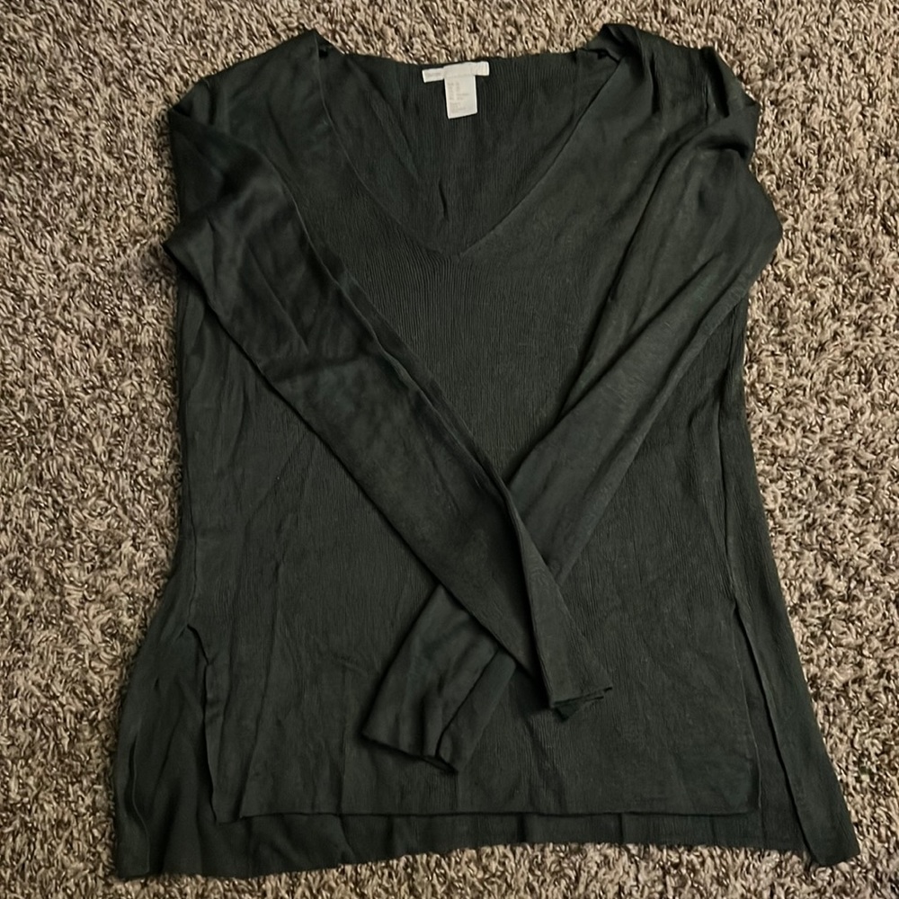 Deep green H&M sweater (thin!).